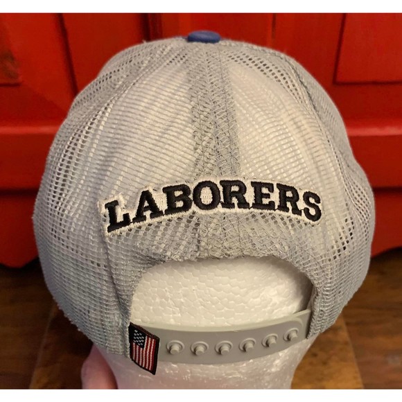 Graffiti Caps Laborers 120 Union Cut Sewn Assembled USA EUC Trucker Cap Mesh Hat - Picture 3 of 3